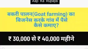 बकरी पालन(Goat farming) का बिजनेस करके गांव में पैसे कैसे कमाए?